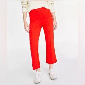 On 34th Women's Ponte Kick-Flare Ankle Pants in Fiery Red Size Large Short
